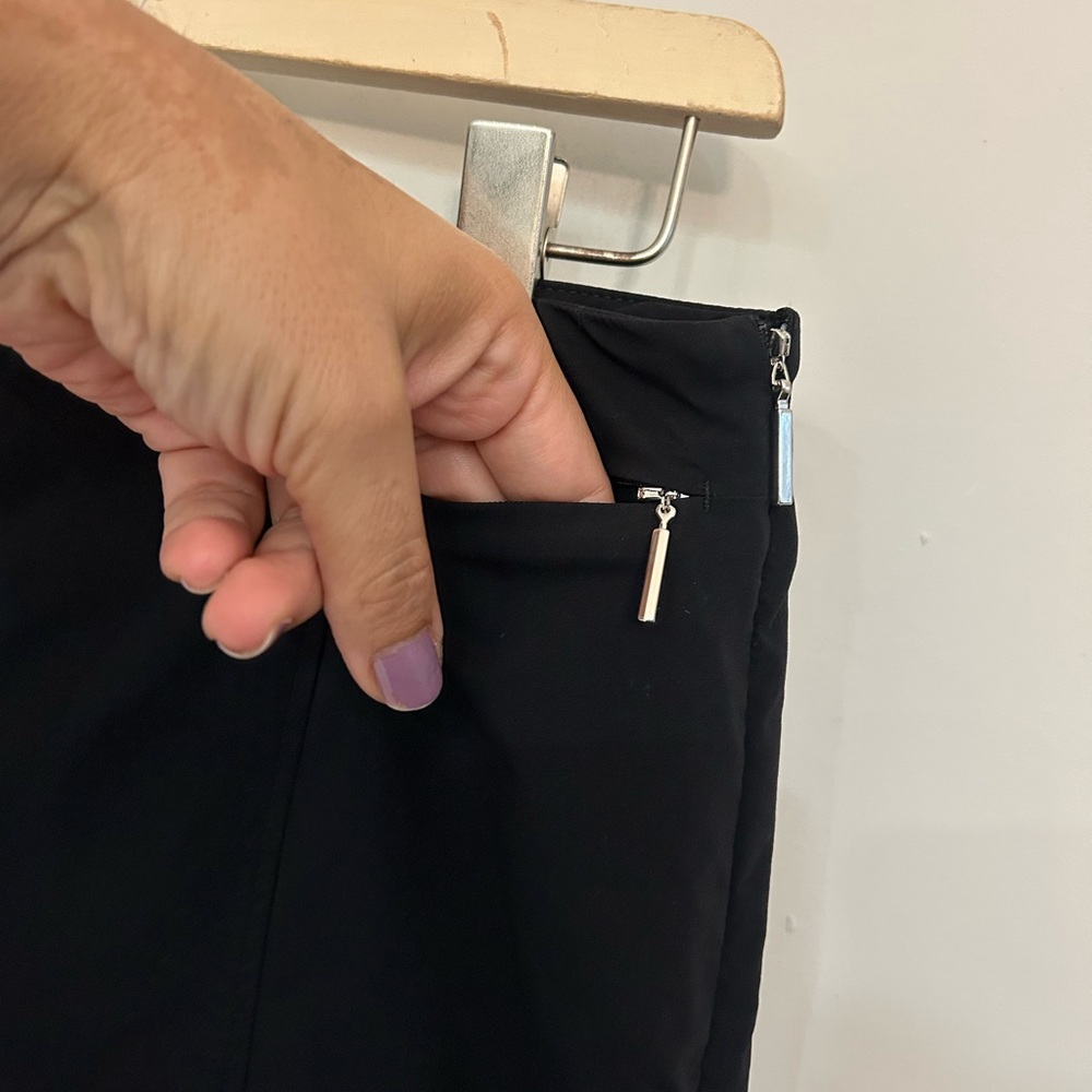 Anatomie Black travel Pants, zipper pockets, stretch Size S - Picture 7 of 15
